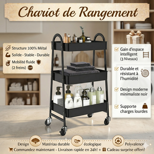 Chariot De Rangement I Structure Stable Et Robuste