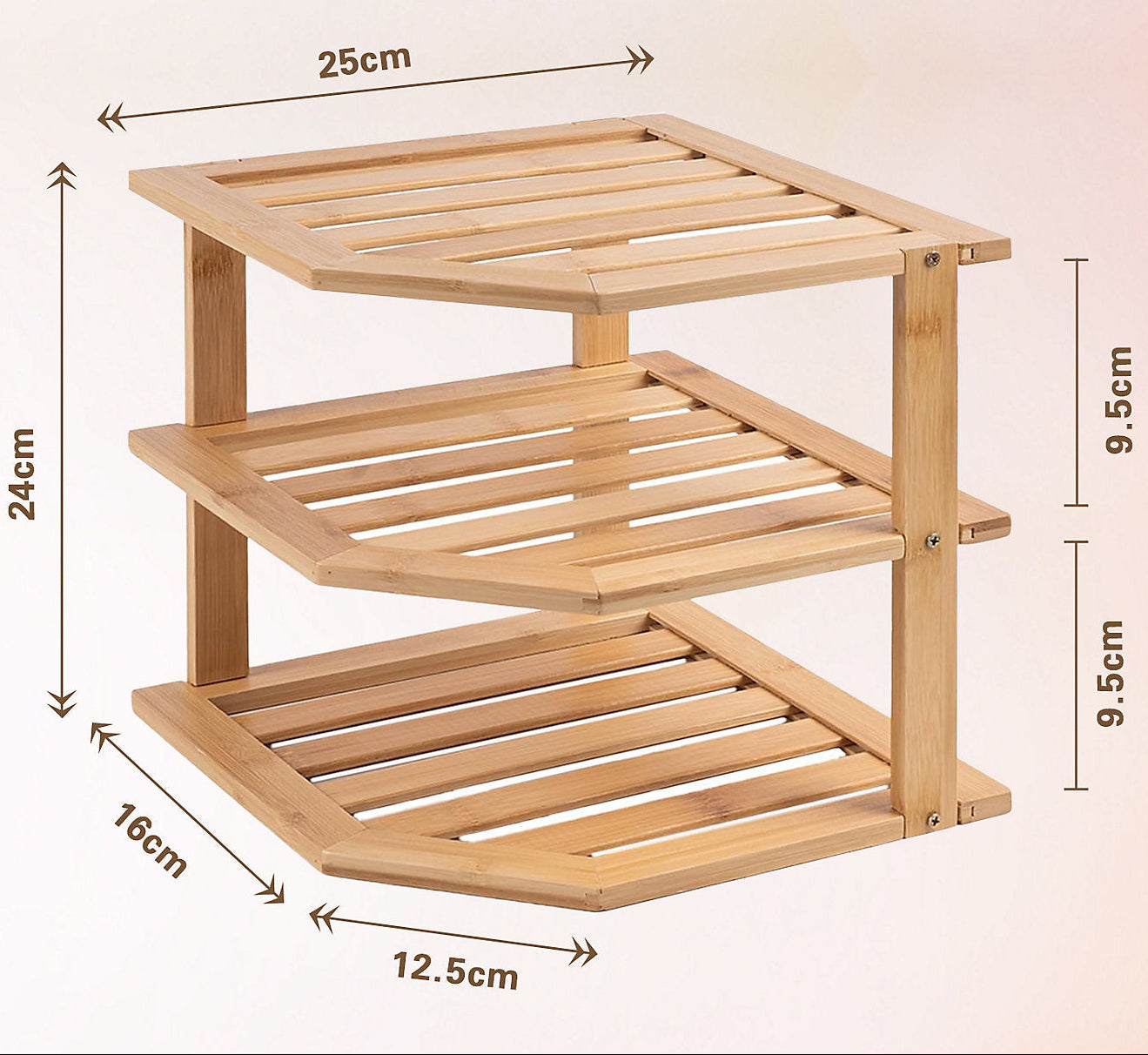 Mini Étagère de Cuisine en Bambou I Organisateur Compact