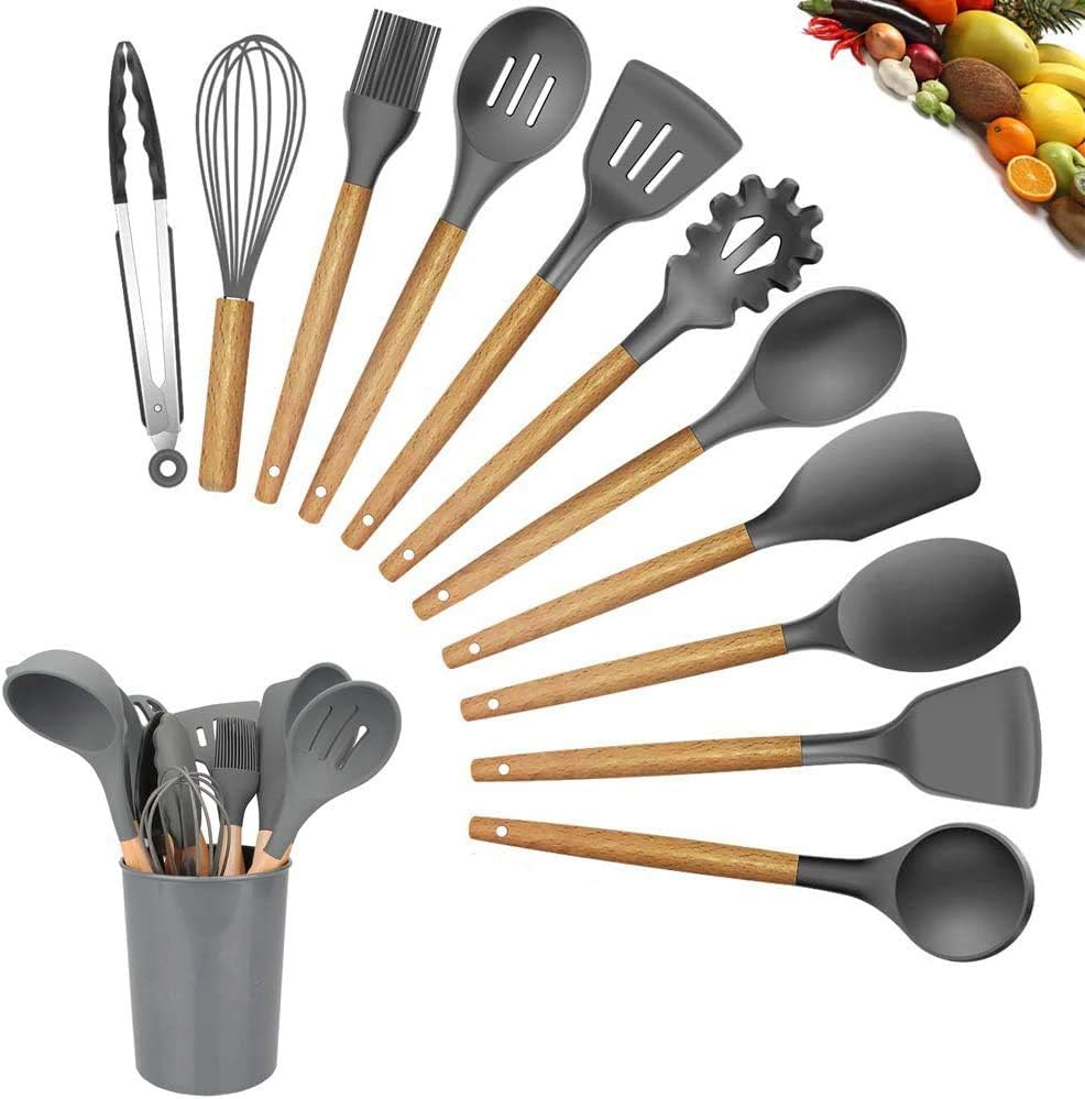 Set d'Ustensiles de Cuisine Premium 12 Pièces