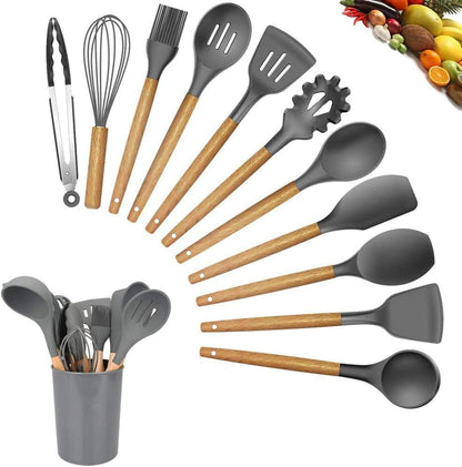 Set d'Ustensiles de Cuisine Premium 12 Pièces