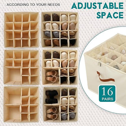 Boite Rangement Chaussure Convient pour 16 Paires