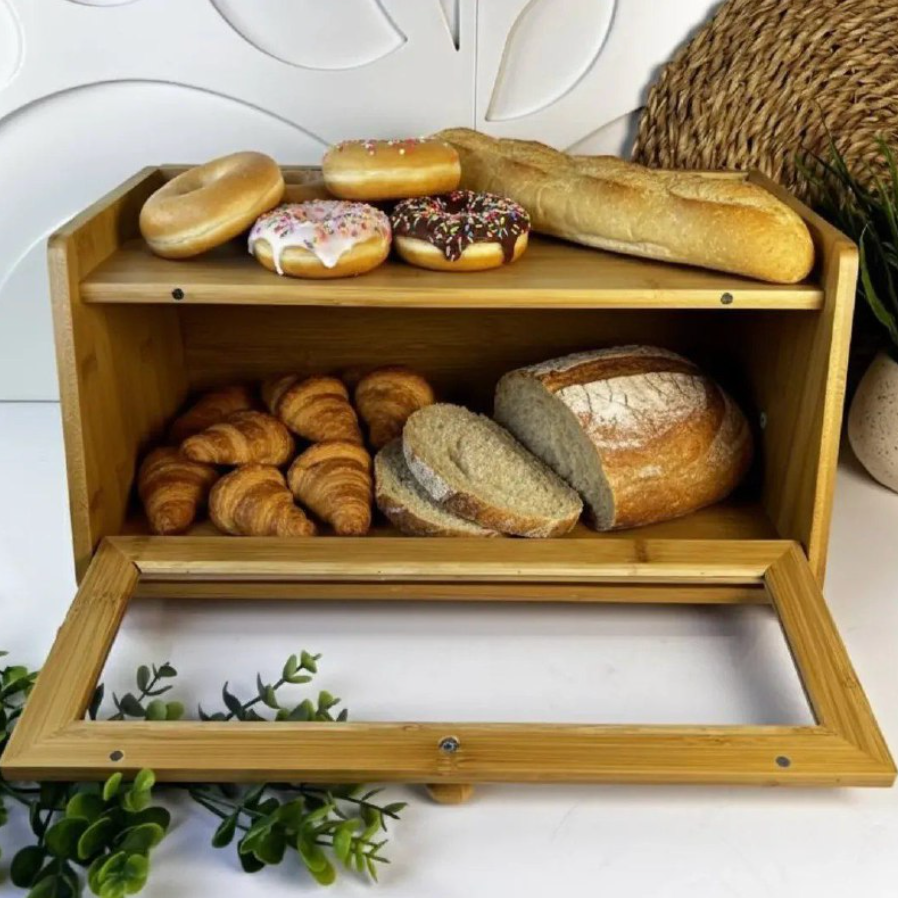 Boîte à Pain en Bambou Naturel & Conservation Longue Durée