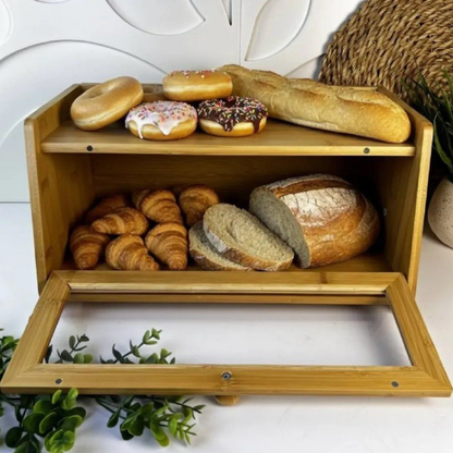 Boîte à Pain en Bambou Naturel & Conservation Longue Durée