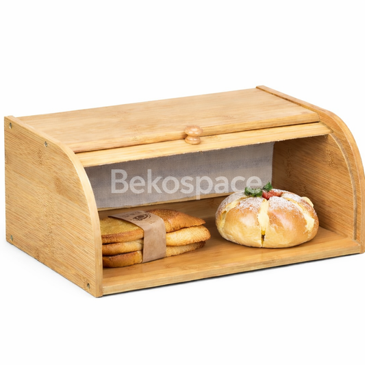 Grande Boîte à Pain Bambou Naturel & Format XL 40,5 cm