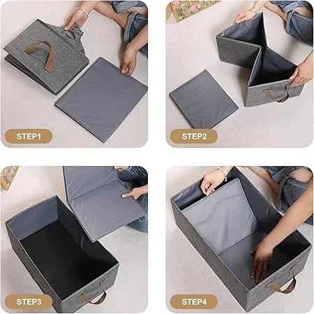 Pack de 4 Boîtes de Rangement pour Vêtements