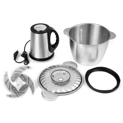 Hachoir Électrique Haute Performance 3L & 7 Lames Inox