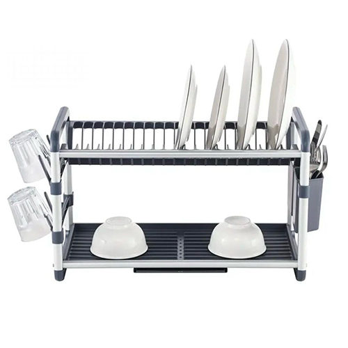Égouttoir à Vaisselle Design en Aluminium Premium I Anti-Rouille & Durable
