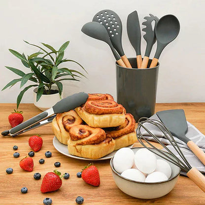 Set d'Ustensiles de Cuisine Premium 12 Pièces
